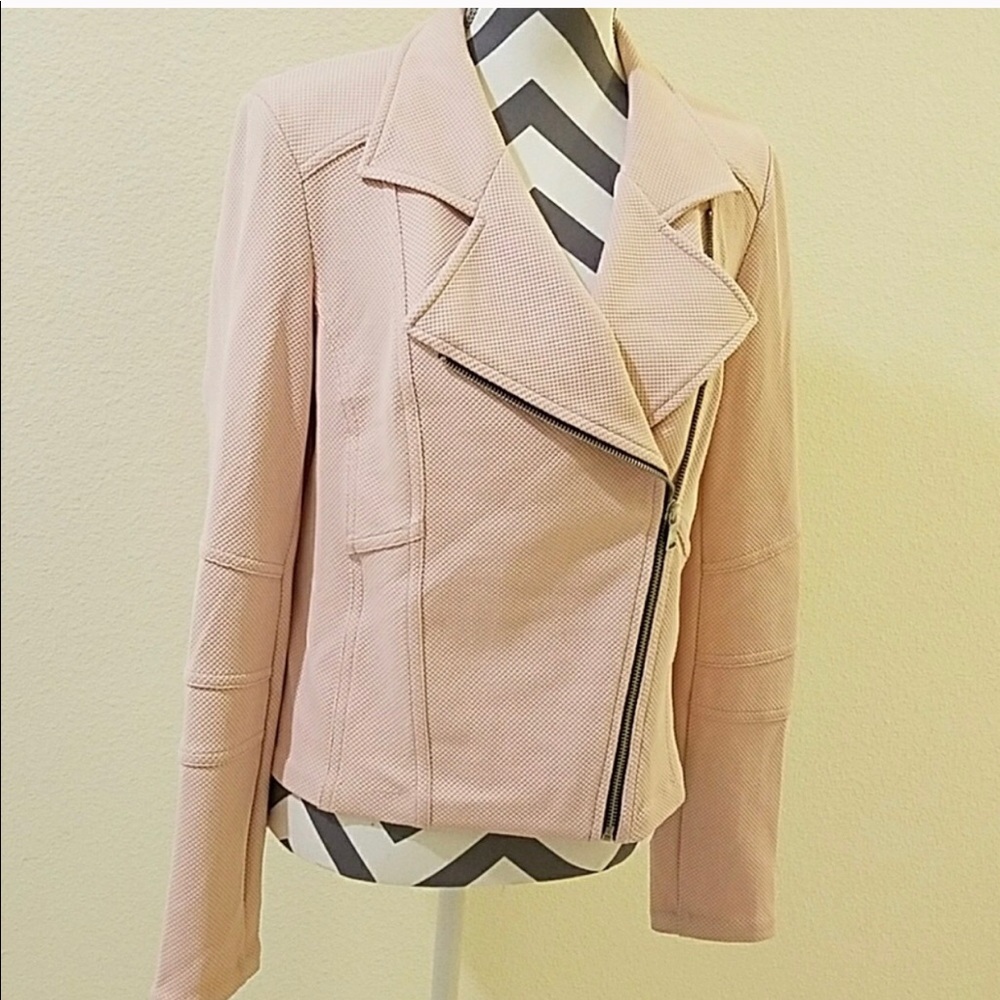 Blush pink express Moto jacket
